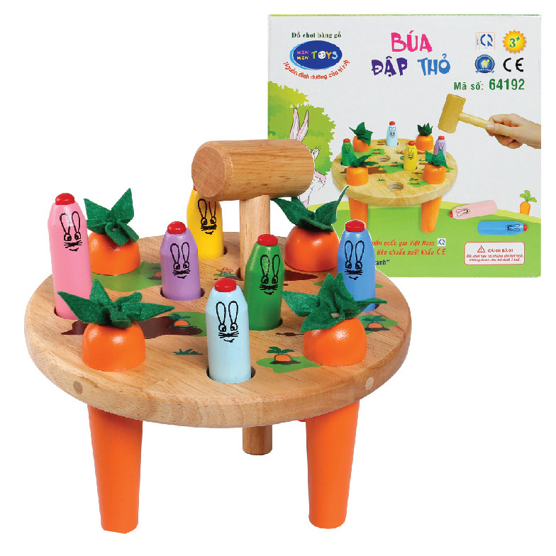 Đồ chơi gỗ - Búa Đập Thỏ