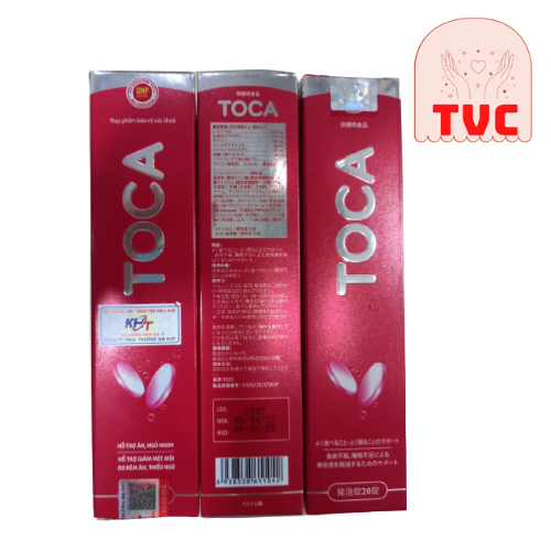 Combo 2 Hộp Viên Sủi Toca - Hỗ Trợ Tăng Cân ,Ăn Ngon, Ngủ Ngon, Giảm Mệt Mỏi, Tăng Sức Đề Kháng