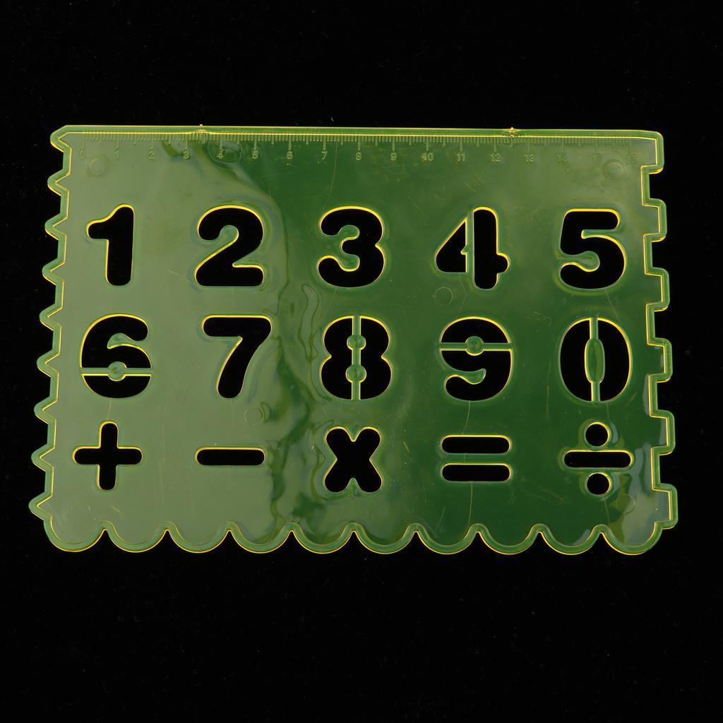 Painting Template and Seal Toy Painting Tool Kit for Kids Early DIY Learning Include Numbers, Geometric Patterns and Alphabet