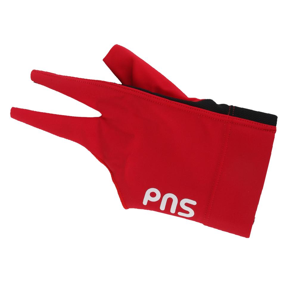2Pcs Men Women Elastic 3 Fingers Gloves Left Hand for Billiard Pool Snooker Cue Sports