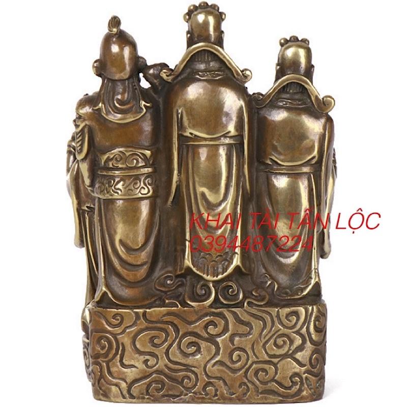 Tượng ngũ lộ thần tài - 5 ông thần tài bằng đồng cao 17cm