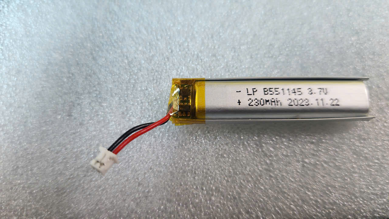 Pin Li-Po 3.7V 230mAh B551145 dùng cho mic không dây T18 plus, T25 2.4G, T28 plus 2.4G Hàng Chính hãng