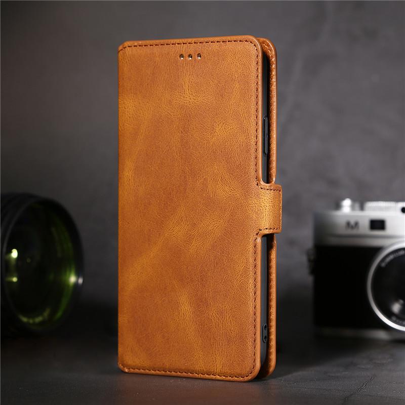 Bao Da Nắp Gập Phong Cách Retro Cho Iphone 5 5s 6 6s Se 7 8 Plus X Xs Max Xr