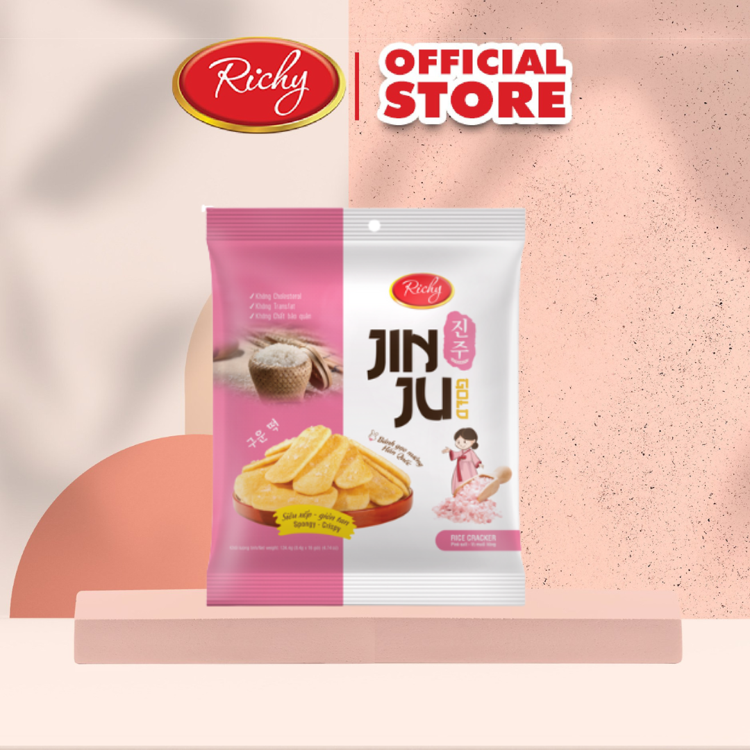 Bánh gạo Jinju vị Muối Hồng Himalaya 135g