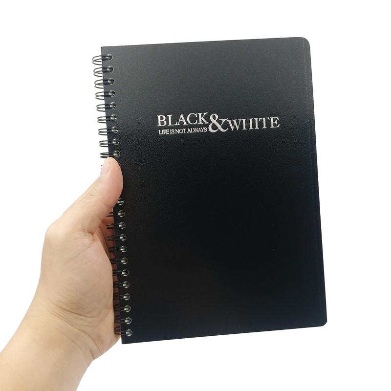 Sổ Lò Xo Black &amp; White A5 Kẻ Ngang 80 Trang - Oxford D357A5