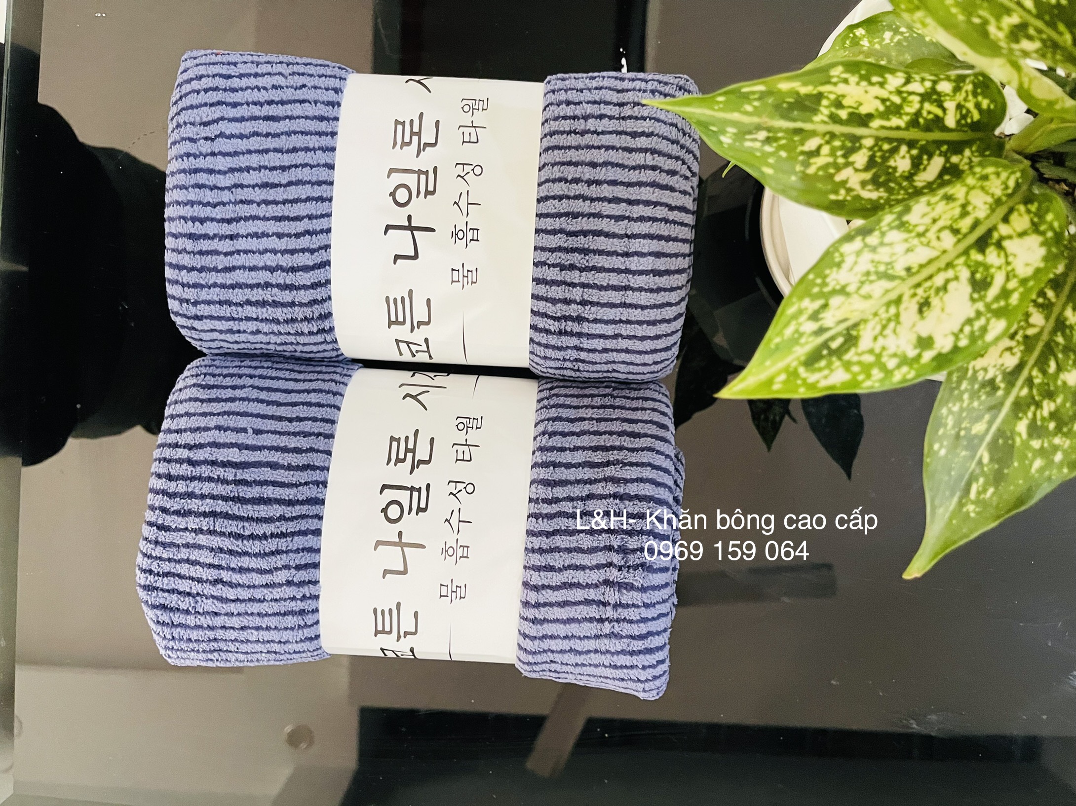 Khăn tắm lông cừu, kẻ tăm Nổi, KT 50x100cm