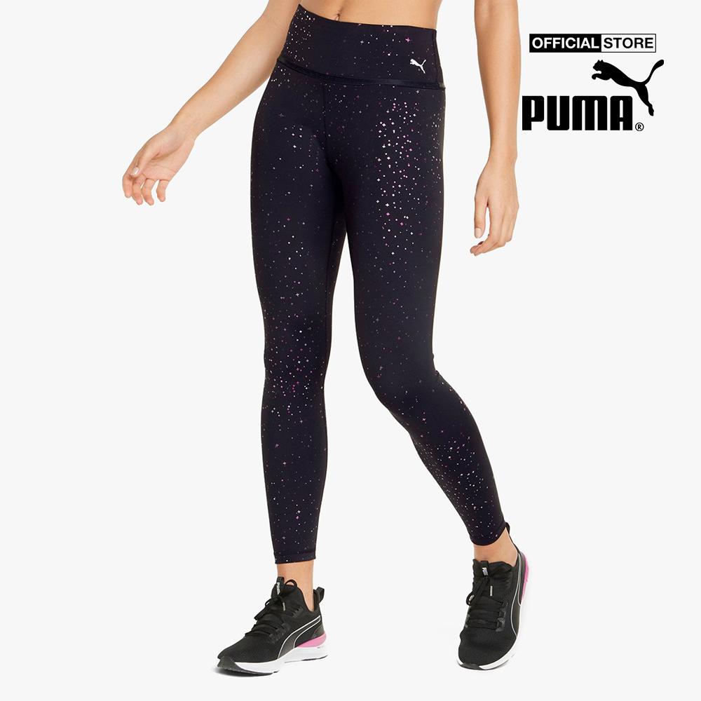 PUMA - Quần legging thể thao nữ Stardust High Waist Printed 7/8 Training 521375