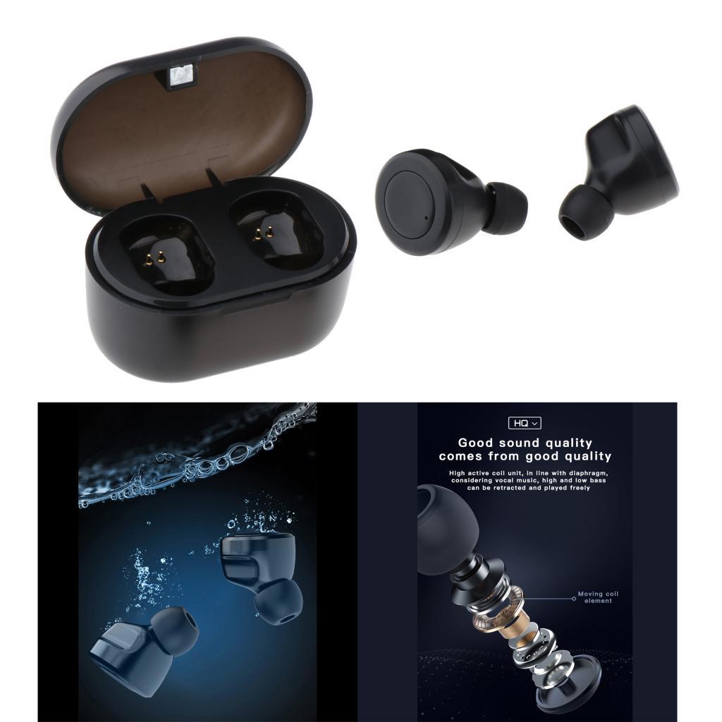 Mini A6 Bluetooth 5.0 TWS Earphone Earbuds Sweat Proof w/ Charging Box