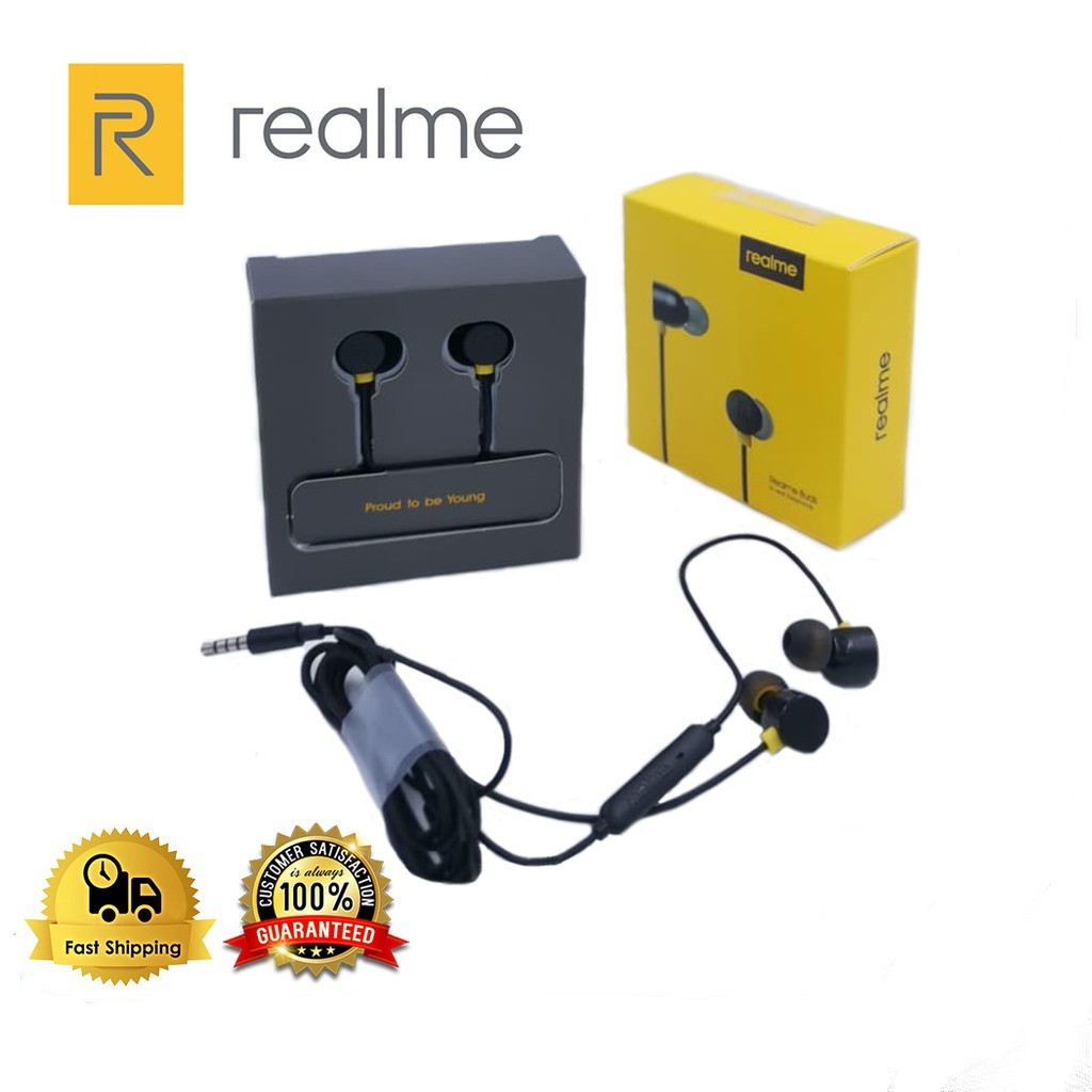 Tai Nghe Có Dây Realme jack 3.5mm/Realme Buds In - earphone RMA - 101/Hàng Chính Hãng