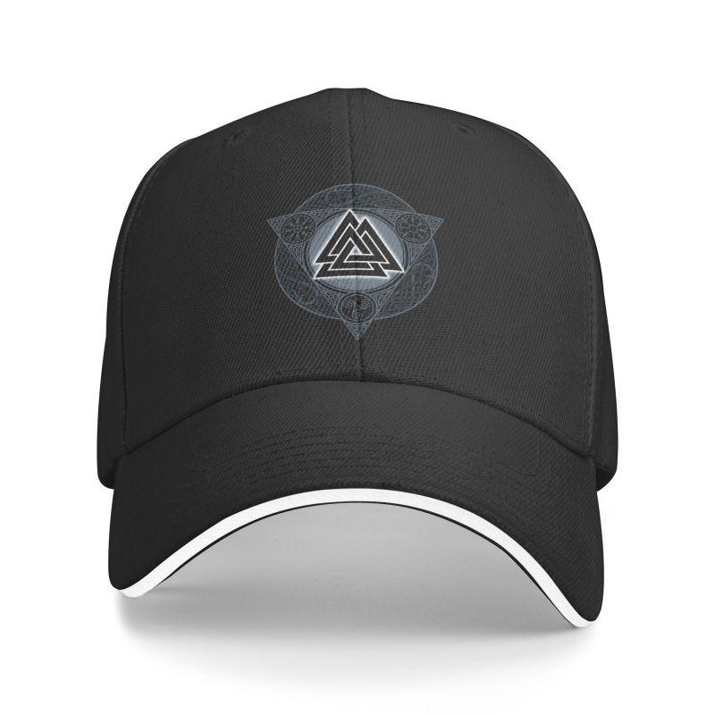 Thời trang Unisex Valknut Ice Flame Norse Runes Cap Cap Color: Navy Blue Size: Baseball Cap