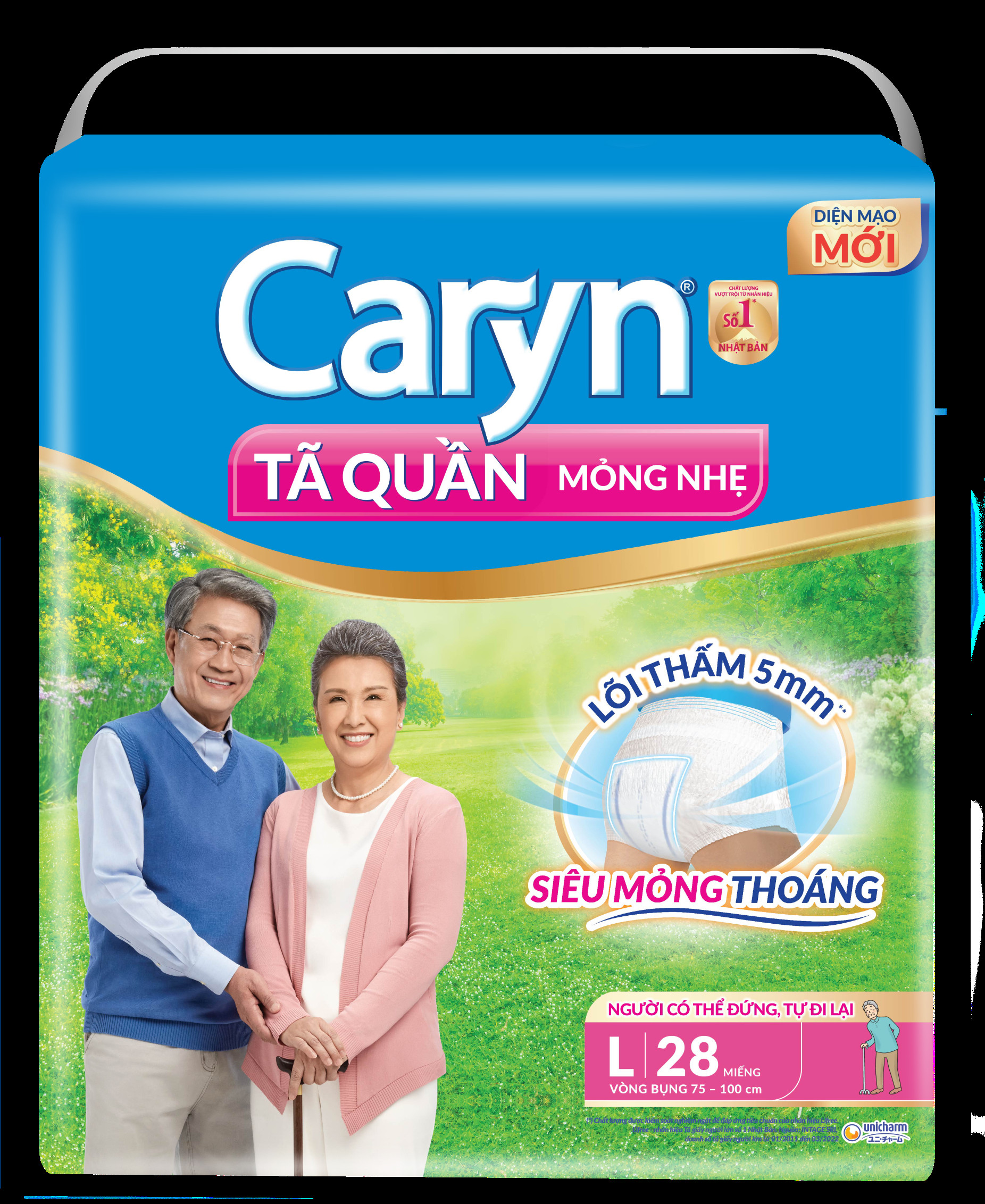 Tã Quần Caryn Loại Mỏng Nhẹ L28