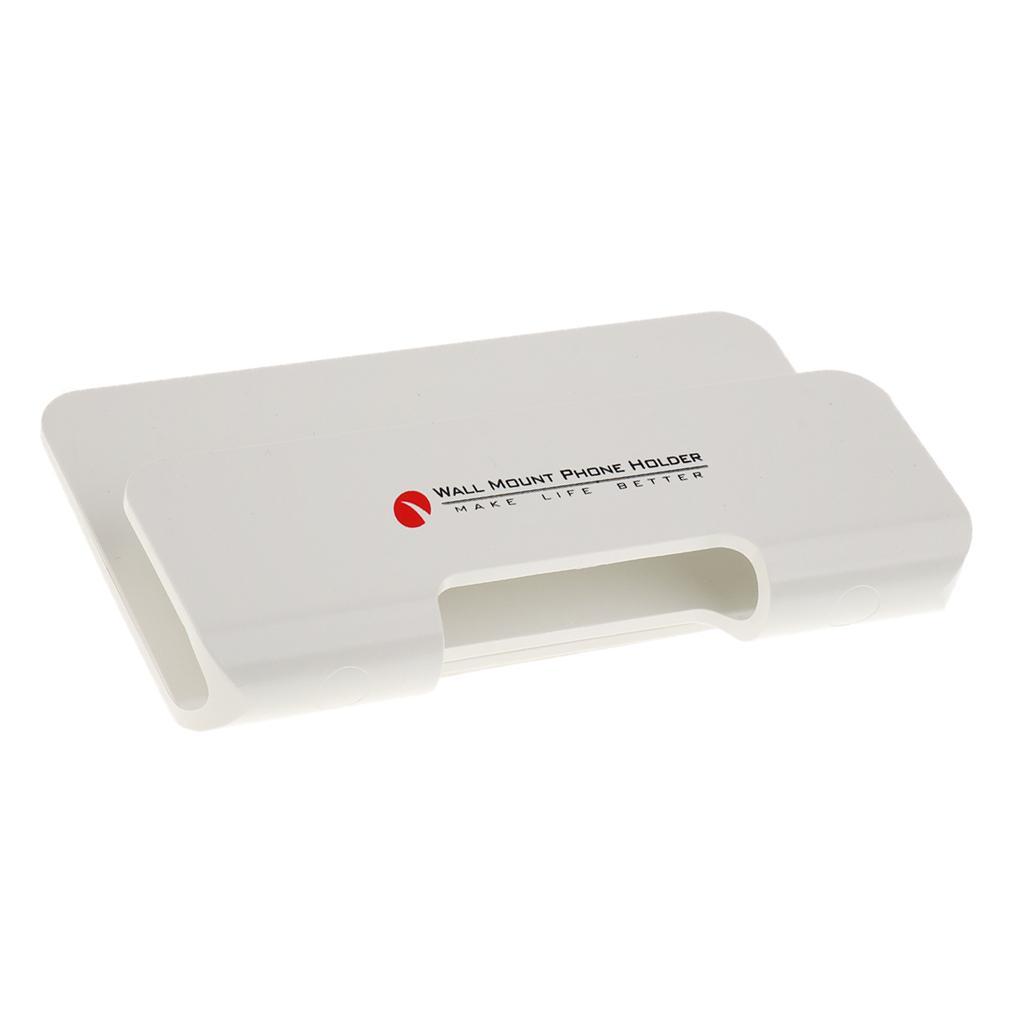 2Pack Wall-Mounted Phone Charging Support Convenience Cell Phone Holder For iPhone 6 7 8 Plus ,iPad,Tablet White