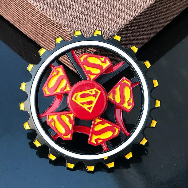 SPINNER Con quay SIÊU NHÂN AVENGERS đỏ thép 2 tầng 2 chế độ quay kép KIM LOẠI thép cực chắc chắn