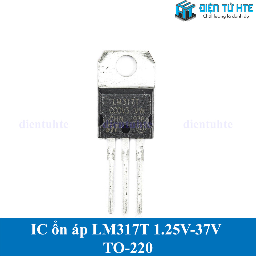 Bộ 2 IC ổn áp nguồn LM317T 1.25V-37V điều chỉnh TO-220 loại tốt