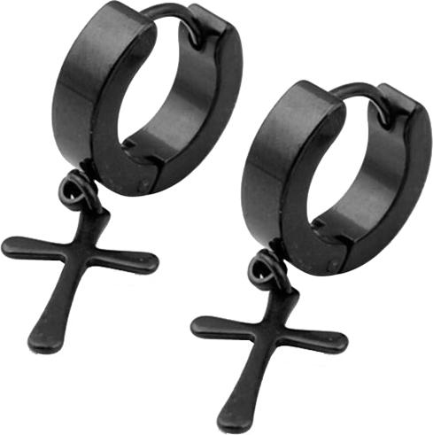 Bộ 2 bông tai thánh giá BT22 - Màu Đen