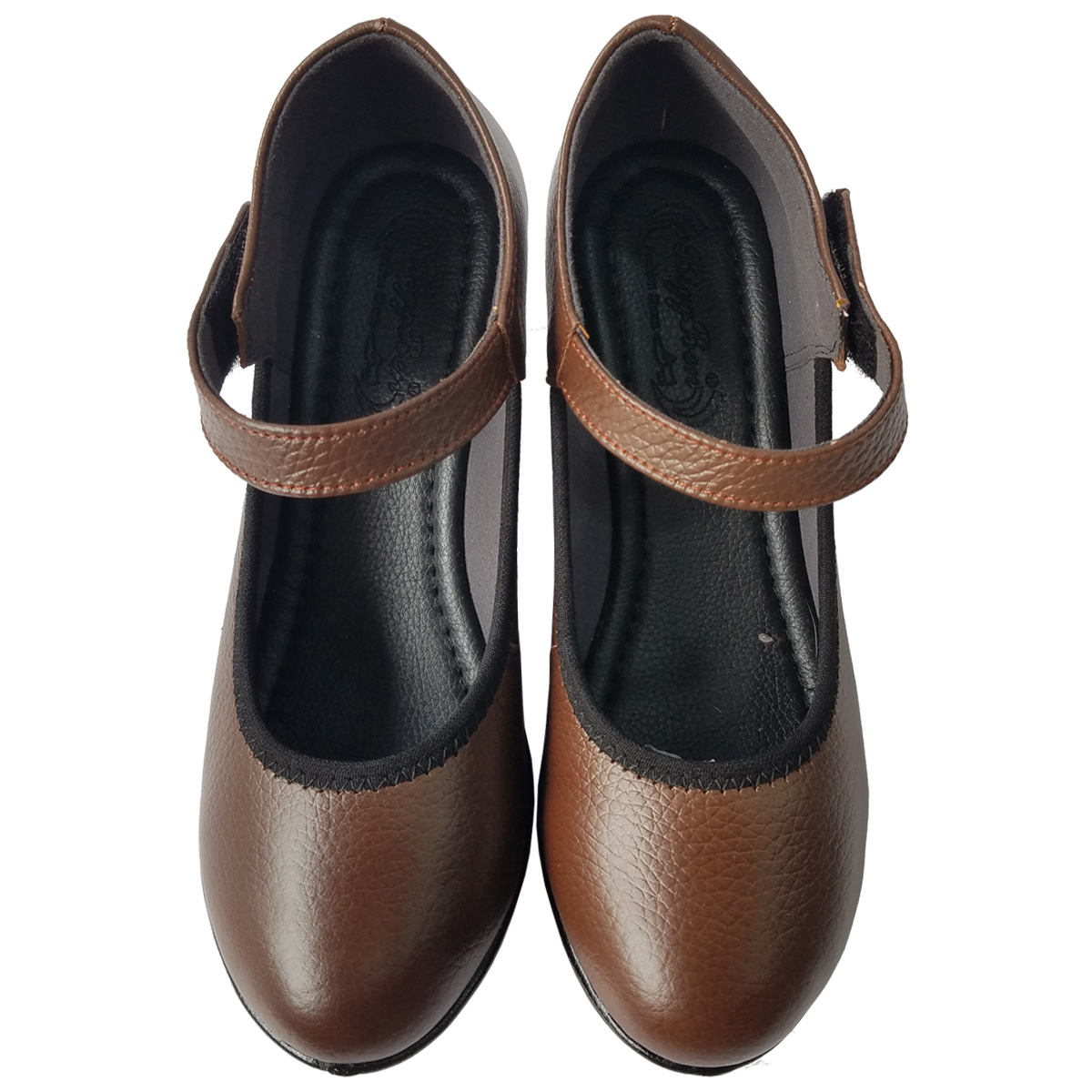 Giày Đế Xuồng Nữ BIGGBEN Da Bò Thật Cao 8 Phân SDX79