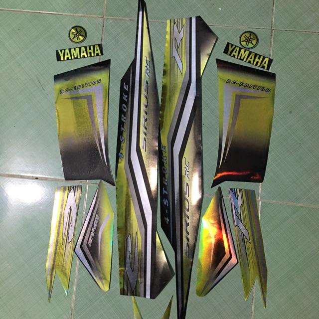 Tem sirius 110 RC vàng đen crom