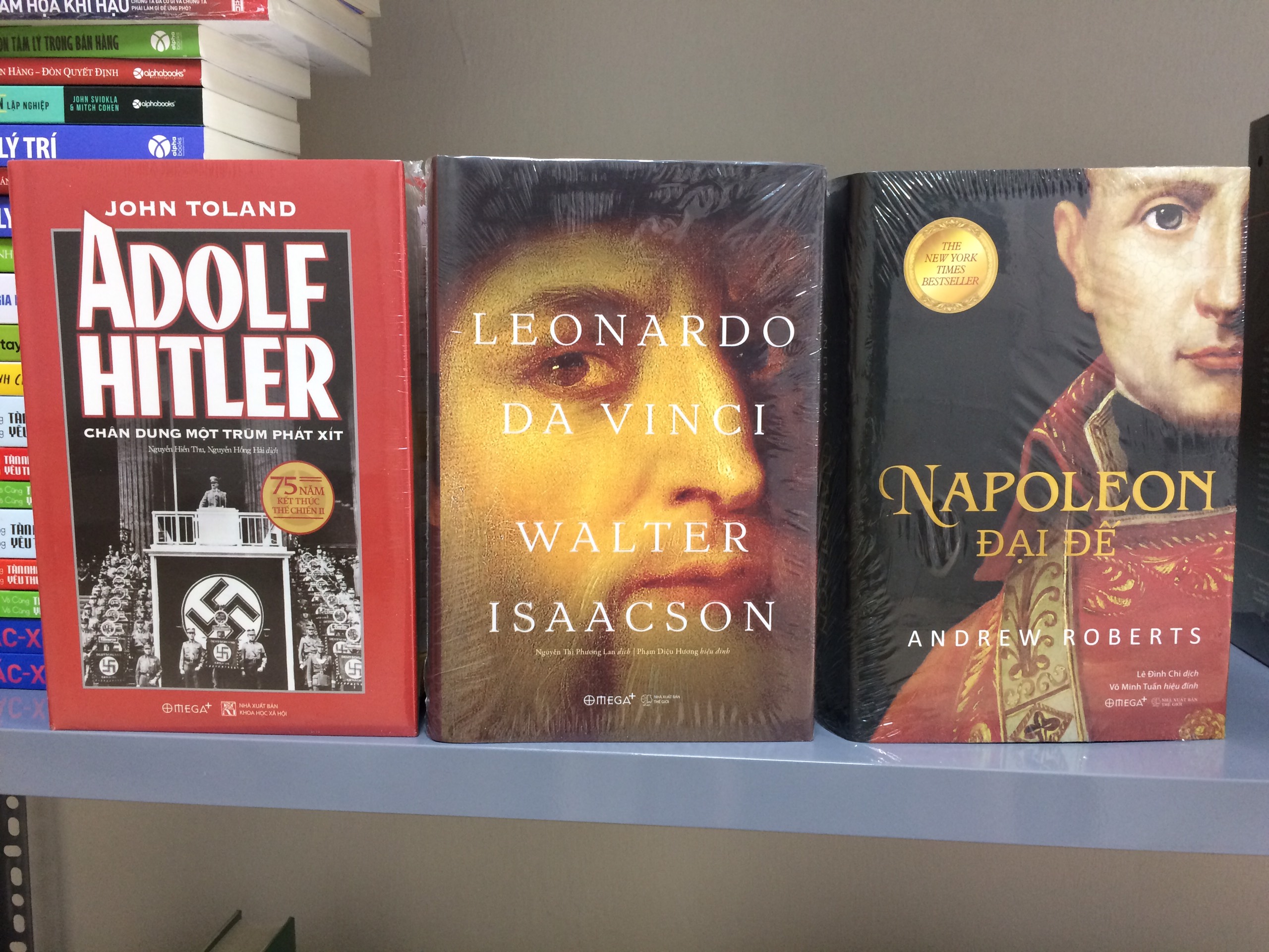 Combo 3 cuốn sách Tiểu sử kinh điển về thiên tài Leonardo da Vinci, Napoleon Đại Đế &amp; Adolf Hilter