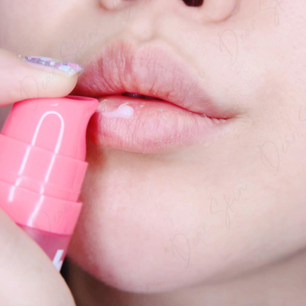 Tẩy Da Chết Sủi Bọt Thải Độc Môi Bubi Bubi  Bubble Lip Scrub unpa- gel làm mềm và hồng môi 10ml