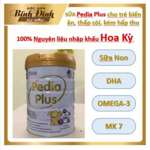 Combo 4 lon Sữa bột cho bé tăng cân tăng chiều cao, Sữa Pedia Plus cho bé 6 - 36 tháng tuổi, Sữa non cho bé, bổ sung canxi và 28 loại Vitamin khoáng chất giúp bé phát triển toàn diện - Hộp 900gr