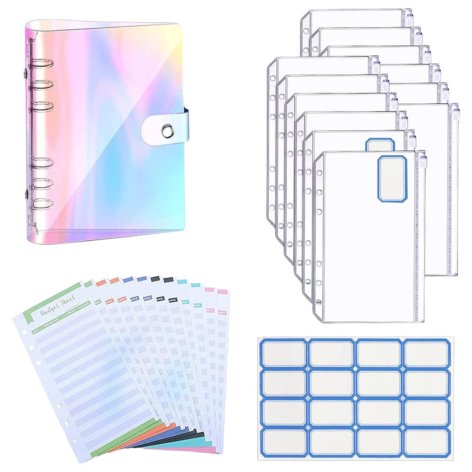 A6 Notebook Binder Budget Binder Money Organizer for Office School Home Shopping