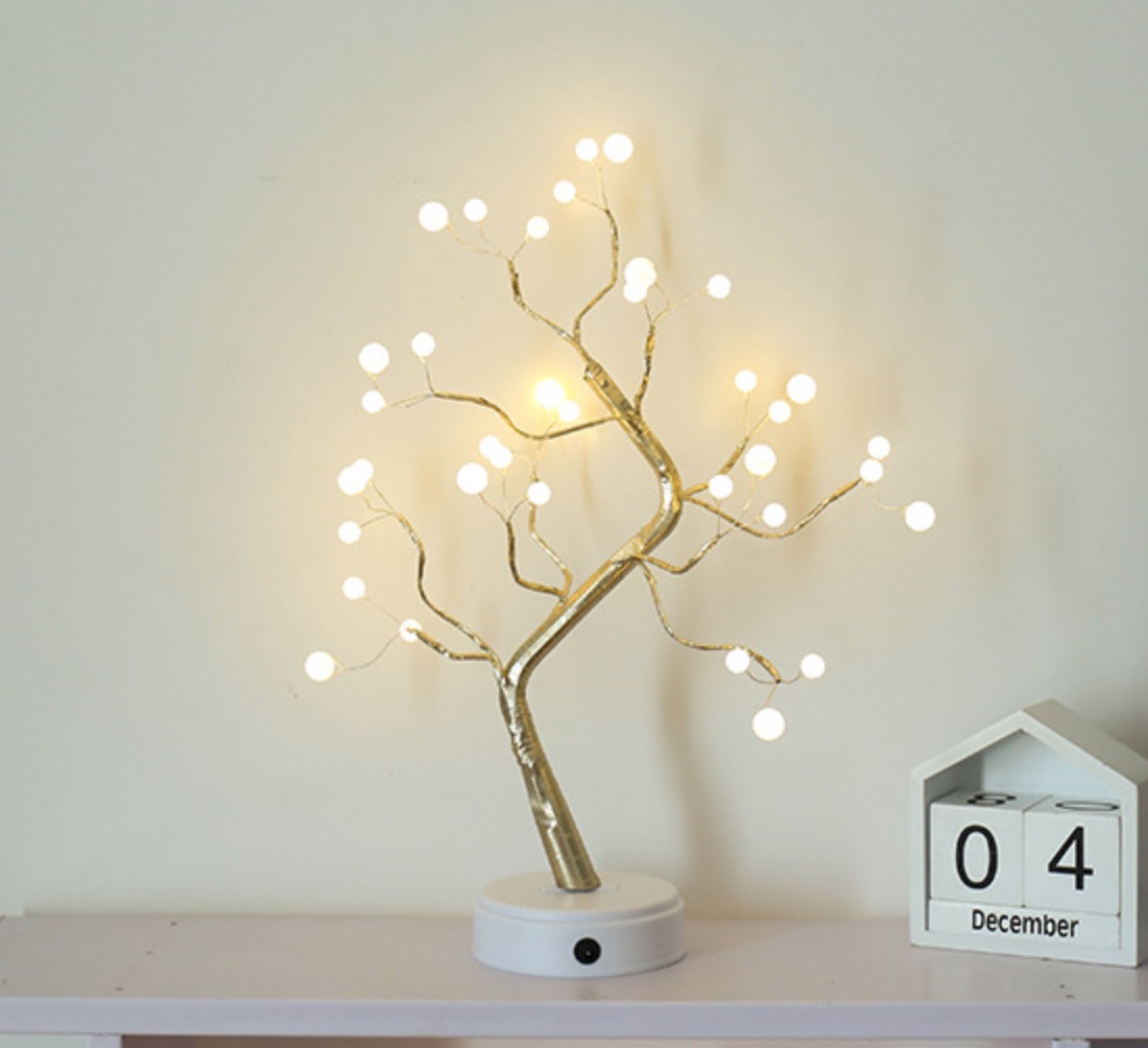 Đèn bàn trang trí giáng sinh ngọc trai