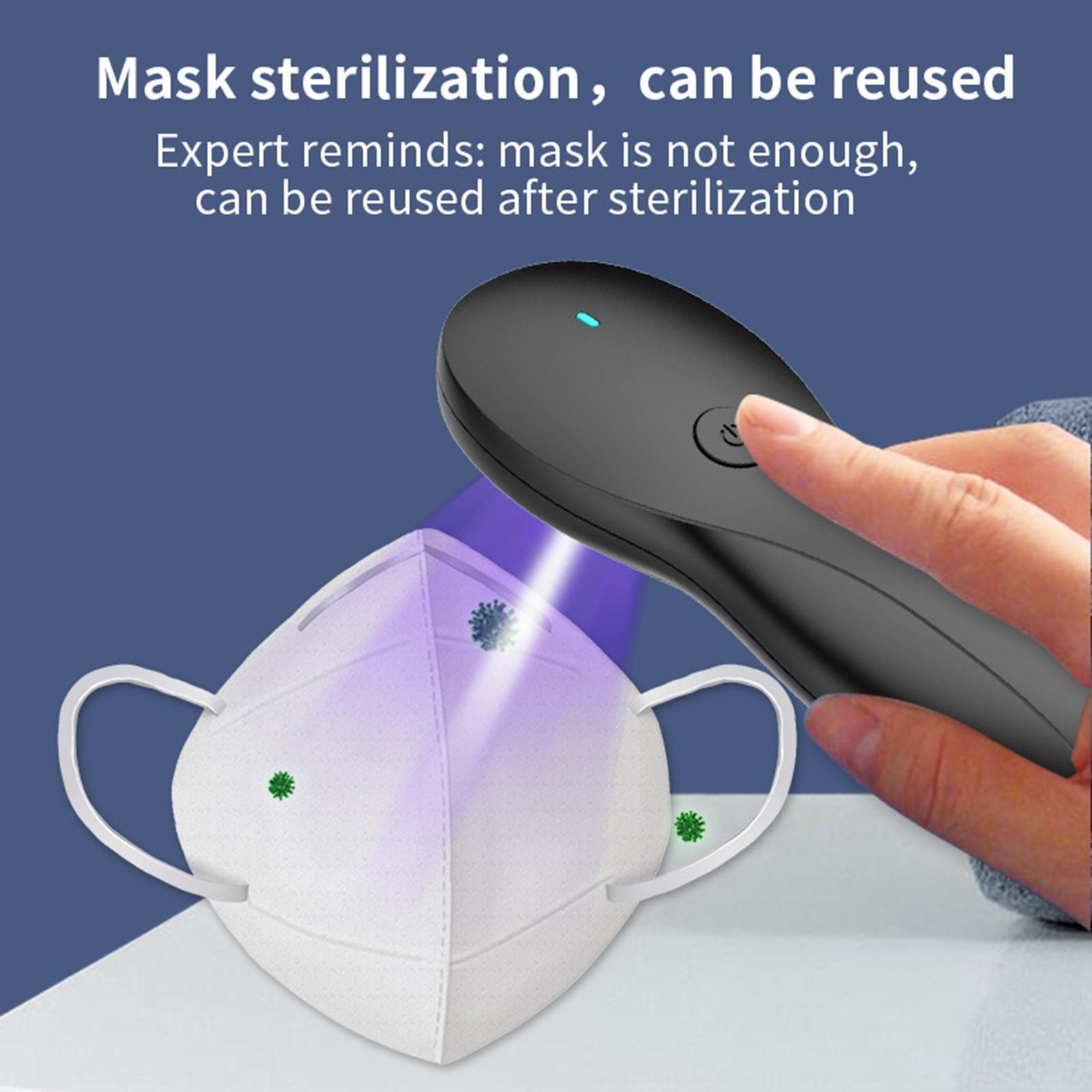 Hand-Held UV Light Sanitizer with 3 LED for Car Travel Office