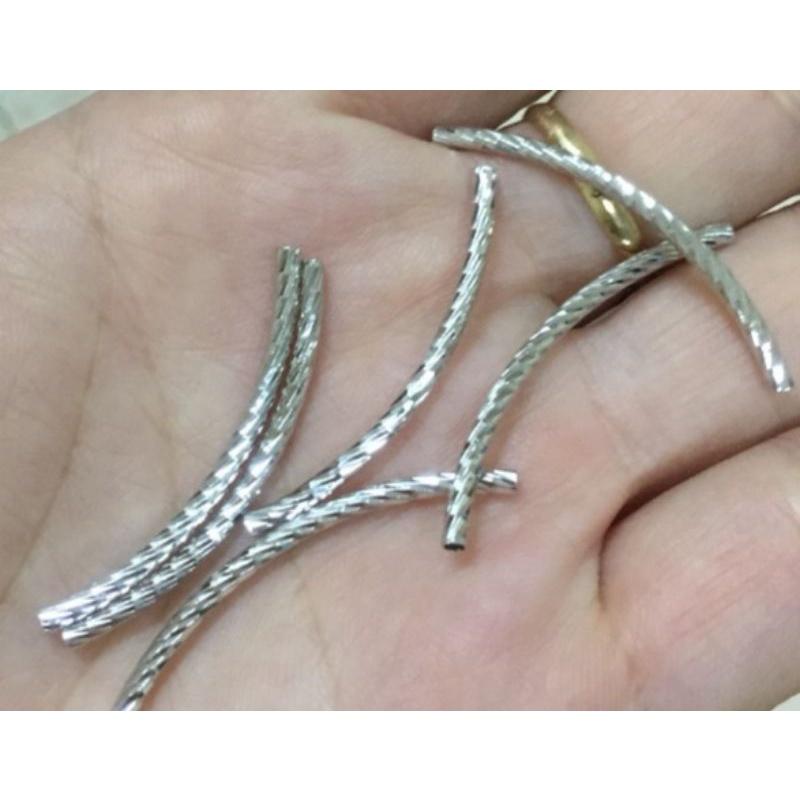 Charm ống bạc 925 làm vòng hàng vip