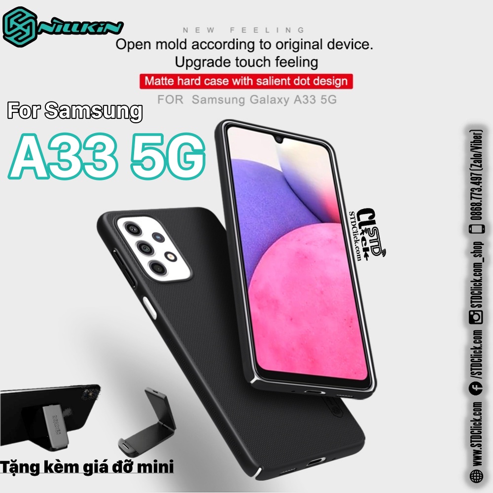 ỐP LƯNG DÀNH CHO ĐIỆN THOẠI SAMSUNG GALAXY A33 5G NILLKIN NHỰA CỨNG SẦN