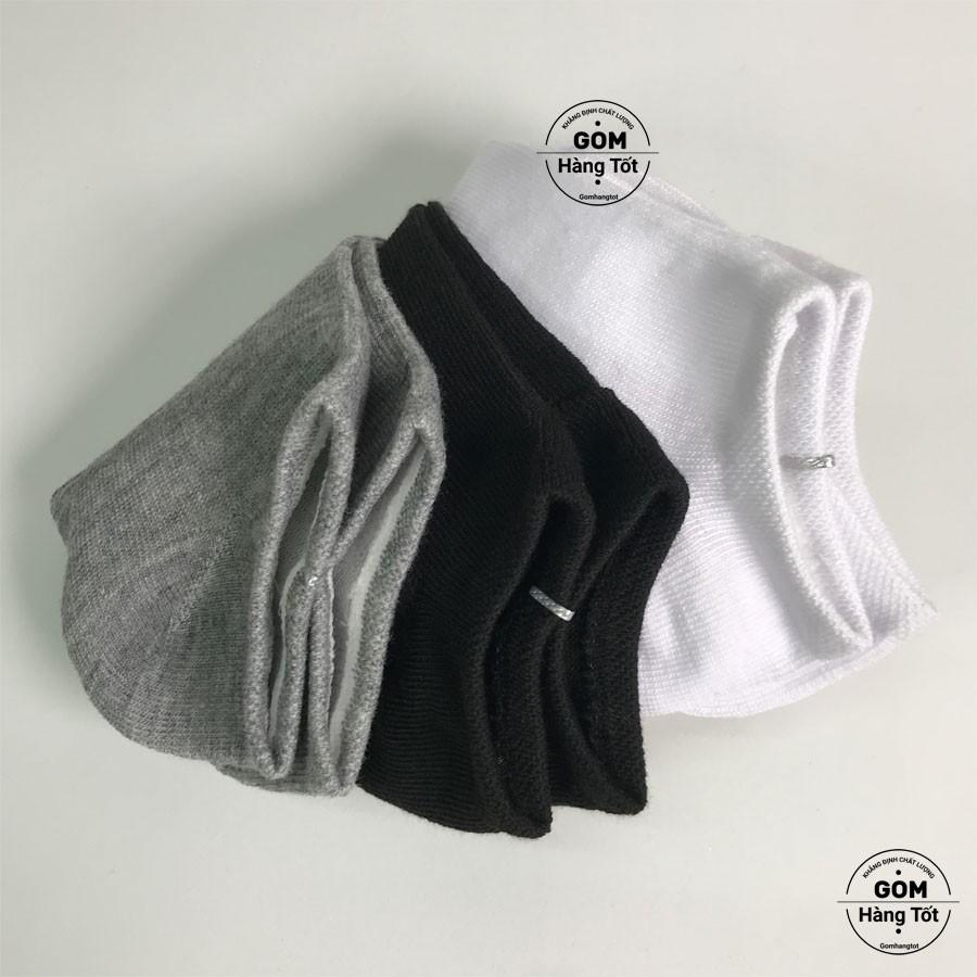 Sỉ set 30 đôi Vớ trơn Nam Nữ CỔ NGẮN