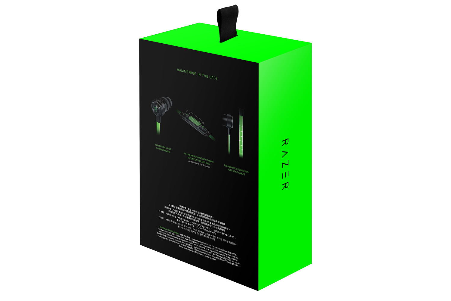 Tai nghe nhét tai Razer Hammerhead Pro V2 - Hàng chính hãng