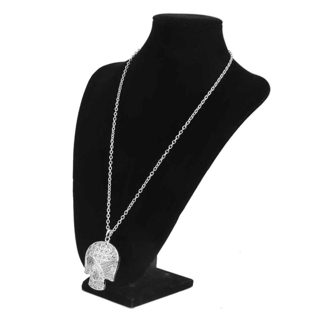 Rhinestone Hollow Pendant Chain Necklace Halloween Gift
