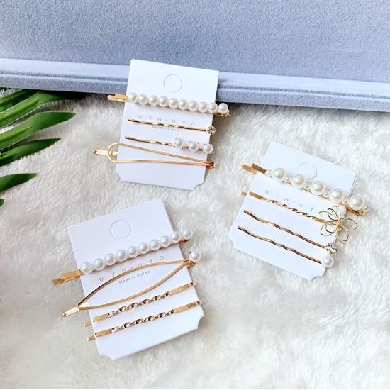 SET KẸP TÓC NGỌC TRAI NHÂN TẠO PHONG CÁCH HÀN QUỐC