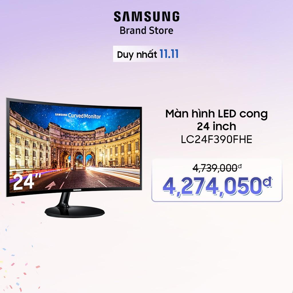 Màn hình LED cong Samsung C24F390FHE - Hàng chính hãng