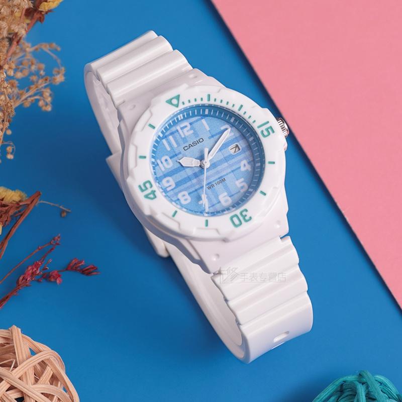 Đồng Hồ Casio Nữ Đồng Hồ Casio Chính Hãng Casio Dây Nhựa LRW200H - 2C Mặt Xanh Fullbox.