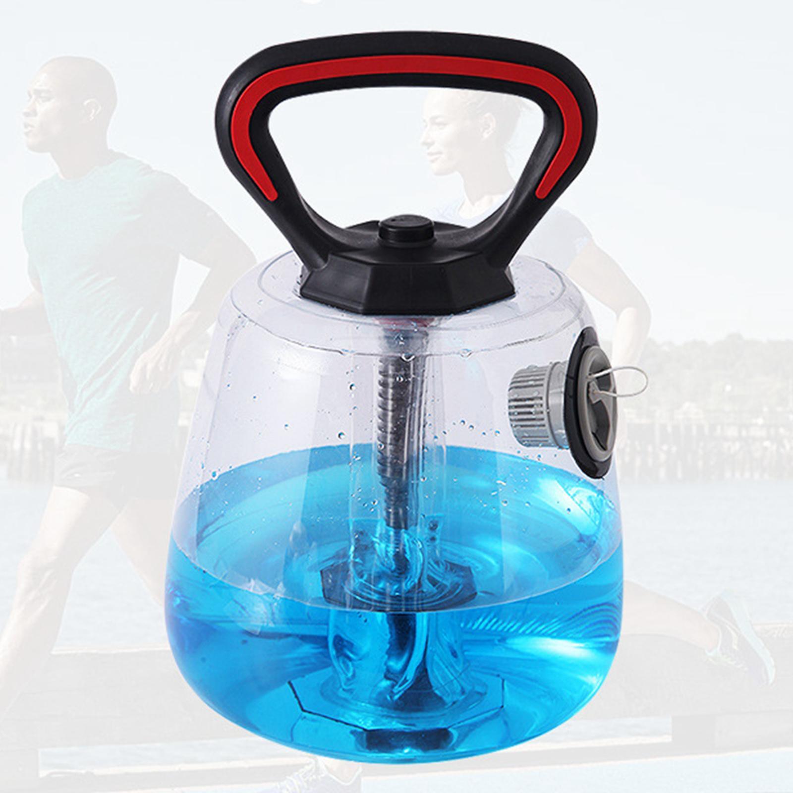 Water Filled Kettlebell, Weight Lifting Adjustable, Core Training Water Bottle Kettle, Bells Exercise for Full body Men Workout Household