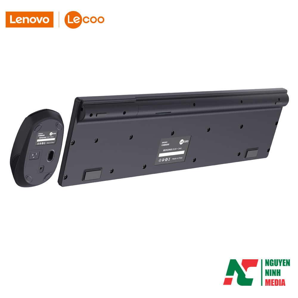 Bộ Phím Chuột Văn Phòng Không Dây Lenovo Lecoo KM2001 - Hàng Chính Hãng