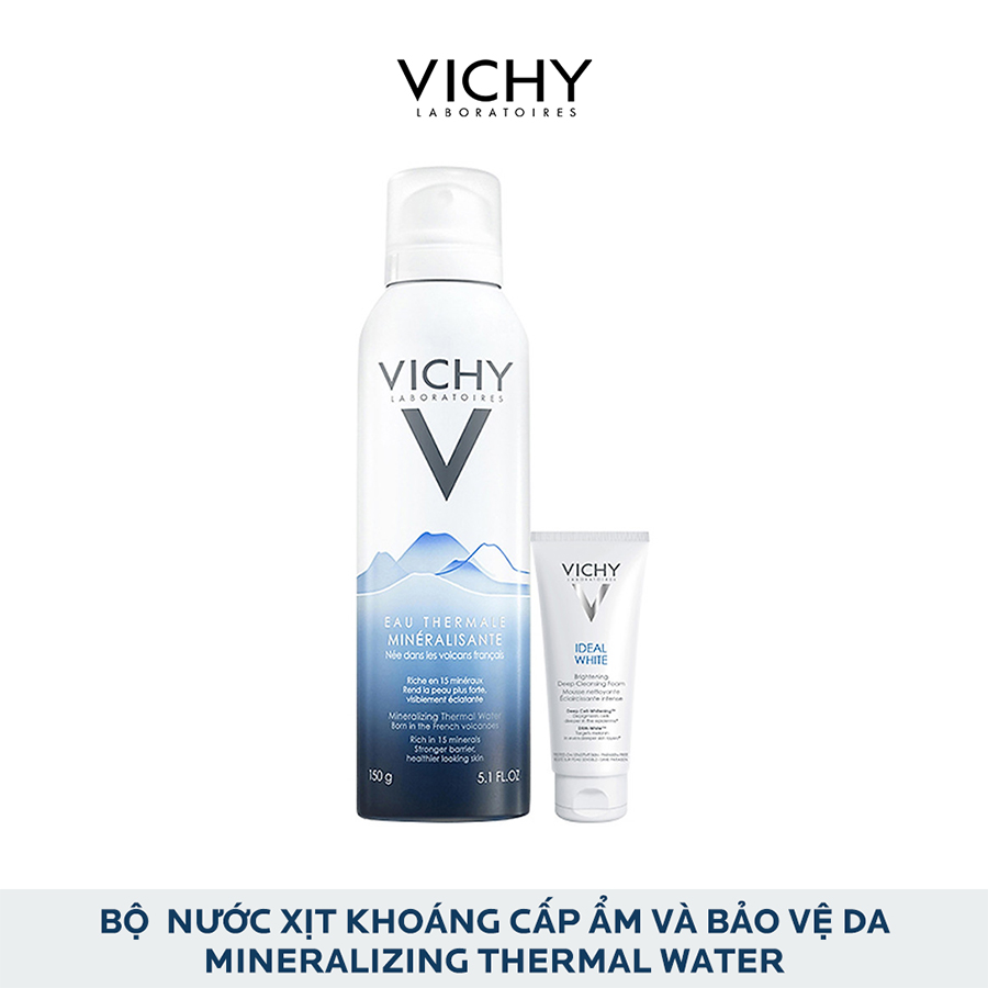 Bộ Sản Phẩm Nước Xịt Khoáng Cấp Ẩm Và Bảo Vệ Da Vichy Mineralizing Thermal Water