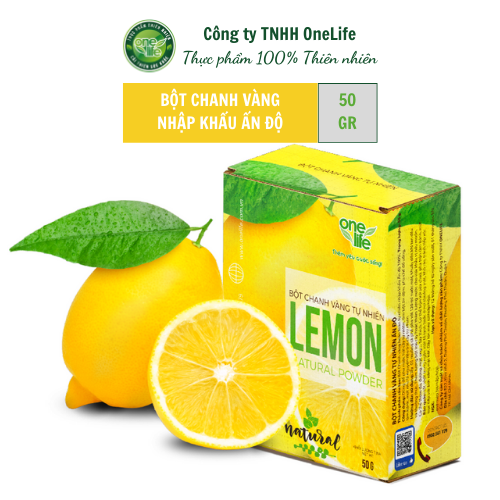 Bột Chanh Vàng Tự Nhiên Ấn Độ OneLife