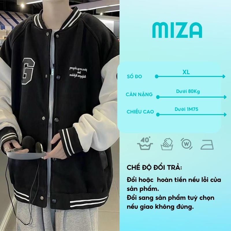 Áo khoác nỉ bông nam nữ bomber unisex gió jacket cúc bấm form rộng local brand ulzzang phong cách hàn quốc đep Chữ G