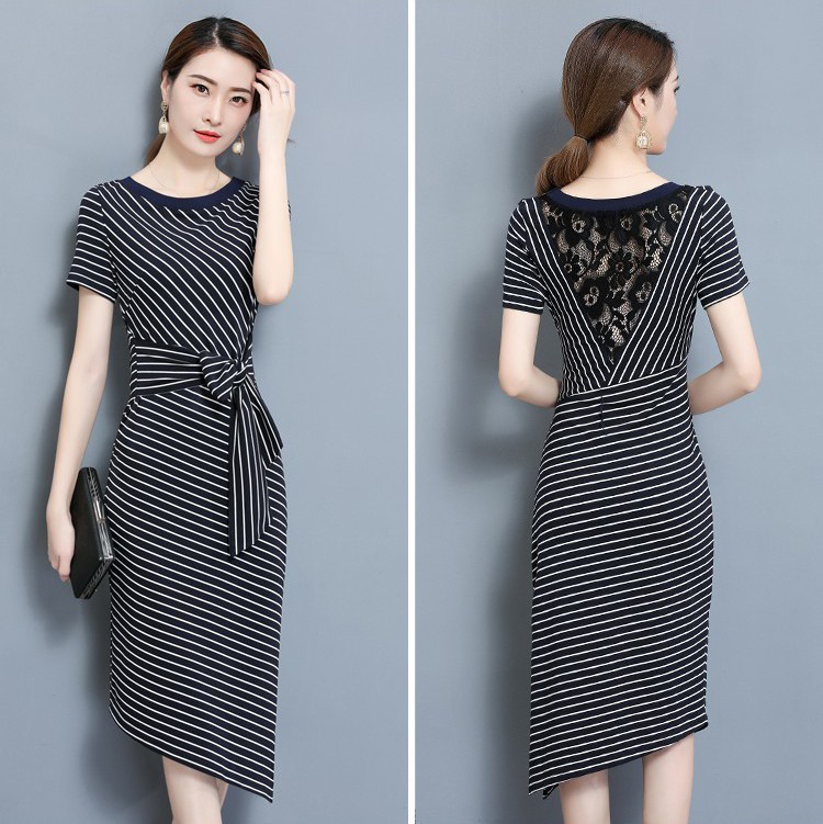Đầm Suông Phối Ren D2139