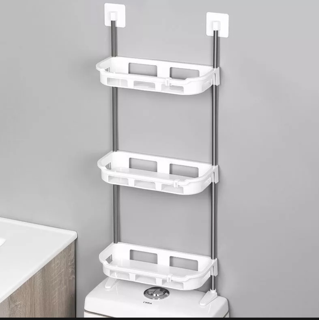 Kệ Nhà Tắm Kệ Để Đồ Phòng-Tắm Kệ Nhà Vệ Sinh Toilet-Kệ Để Bồn Cầu 3Tầng-Kệ Để Đồ Sau