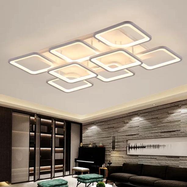 Đèn LED Mâm Ốp Trần MN059 , đèn LED chiếu sáng tô điểm Phòng Khách, Đèn trần buồng ngủ - 3 hình thức Sáng DT