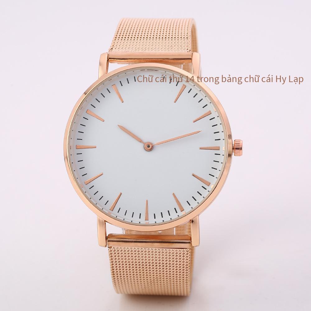 Khuyến mại đặc biệt dây thép khí quyển đơn giản dây thép đồng hồ dây lưới siêu mỏng mới đồng hồ thời trang nữ và nam