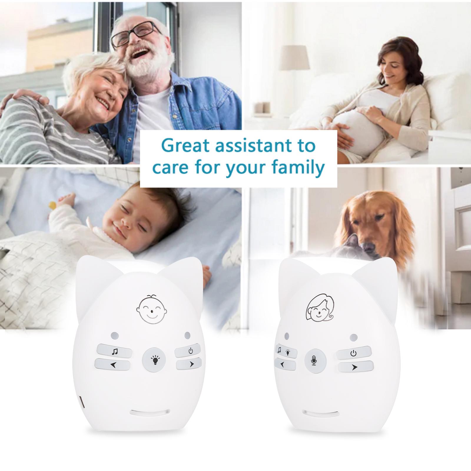 Bộ đàm không dây Màn hình em bé Ánh sáng ban đêm Phát nhạc