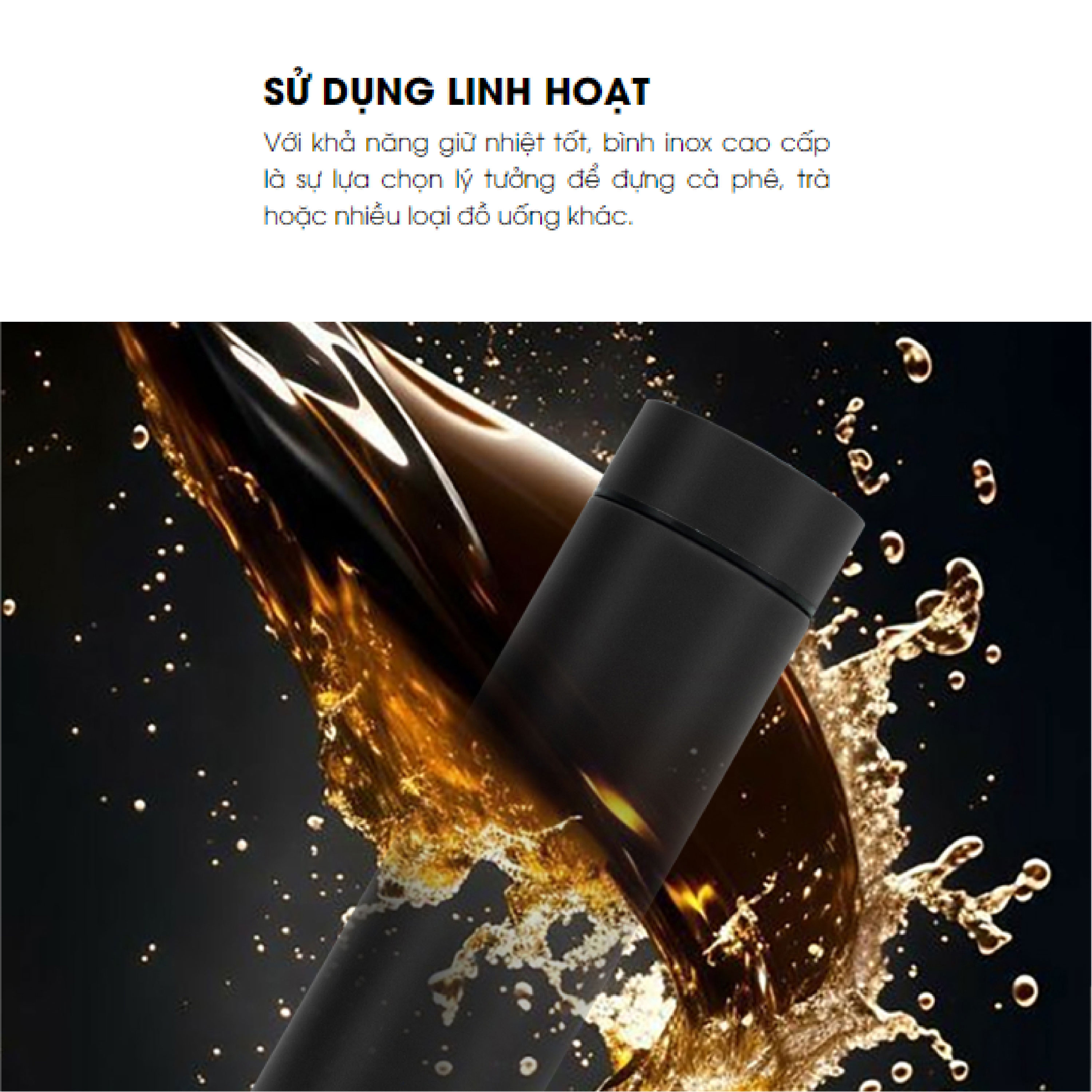 Bình giữ nhiệt Inox Rạng Đông 500ml nắp bình có hiển thị nhiệt độ nước RD-BGN05ST1.E - Hàng chính hãng