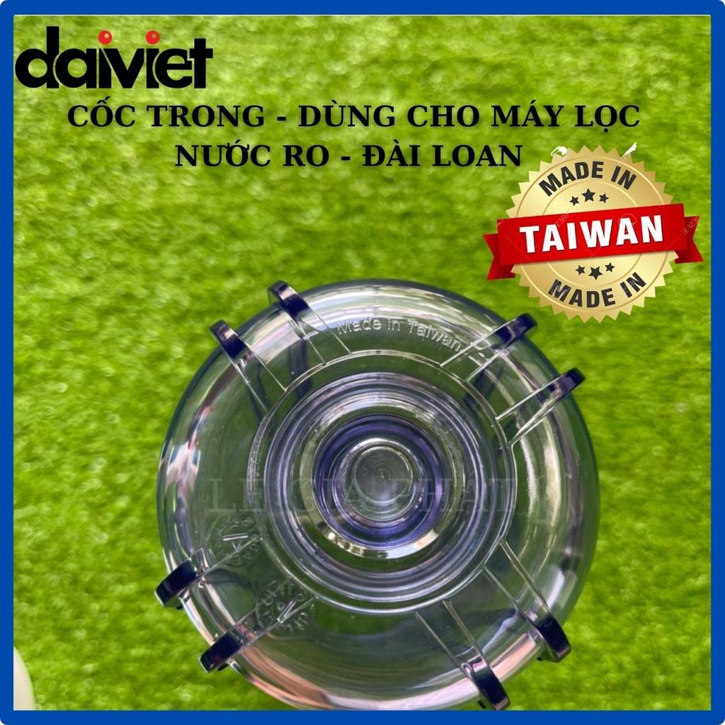 Cốc Lọc Nước Thô Trong - Màu 10inch, Máy RO, Co Nối Nhanh - Hàng chính hãng