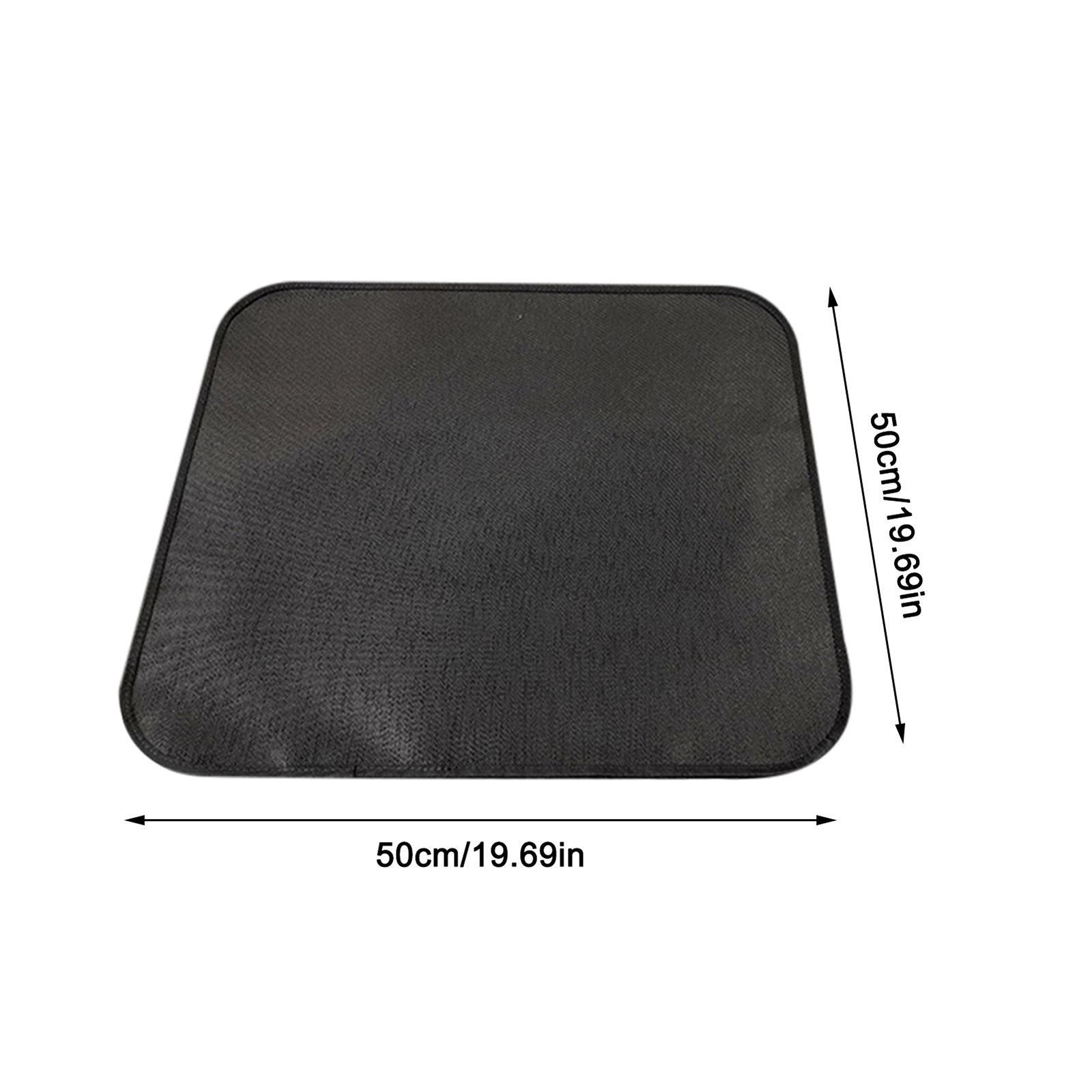 Heat Insulation Fireplace Mat Fireproof Pad for Backyard Decking Grass