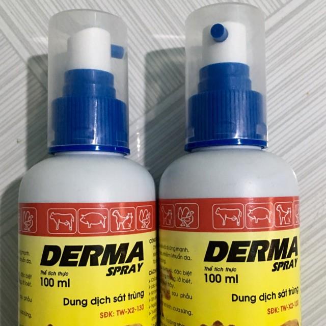 Thuốc xịt viêm da chó mèo Derma - lọ 100ml