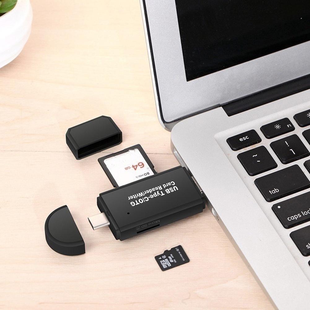 【ky】Portable High Speed Micro USB SD TF OTG Card Reader for Mobile Phone Laptop